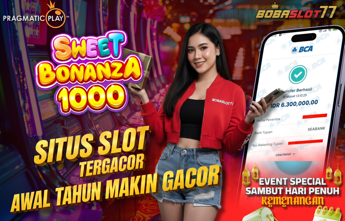Selamat kepada user id : sitxxxxx77Wede Rp 6.300.000 di Game SWEET BONANZA 1000 PRAGMATIC PLAY Cair Gk Sampe 1 Menit! Menang Mudah di Bobaslot77